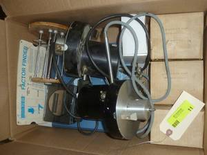 lot 11 image: Box of Brookfield Viscometers and a Kate varistaltic dispenser