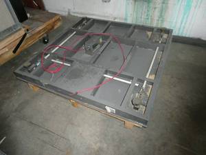 lot 17 image: Pallet platform scale 5,000 lbs 47 inch square