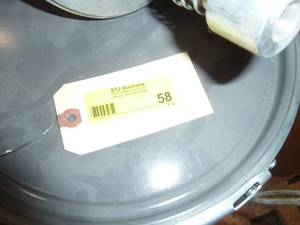 lot 58 image: Pallet full of items including silica gel, case of spools, UPS, Conair loader control MLC2-120
