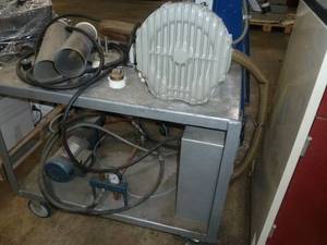 lot 90 image: Cart with Conair Franklin R3P305A-30 pump 208-460V, Dayton gearmotor 13 hp, control panel