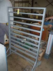 lot 91 image: Like New parts bin rack