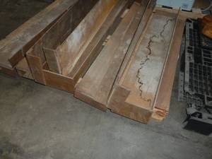 lot 100 image: Pallet of I-Beams 46-34 inches long x 8 tall