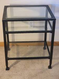 Contemporary Glass Side Table