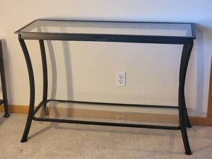 Contemporary Glass Console Table