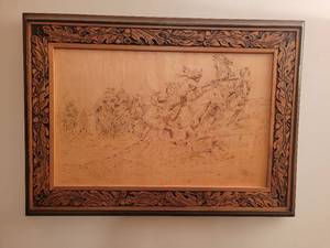Awesome Fine Art Wood Etching