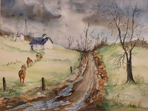B. Kiehne County Life Watercolor