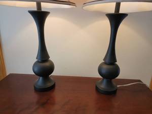 Contemporary Table Lamp Pair