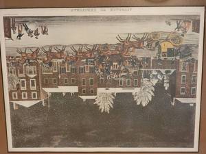 Approach to Christmas framed print