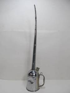lot 12 image: Tall Antique NORTHERN PACIFIC Railroad Squirt Oil Can