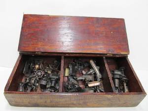 lot 20 image: Collection of Vintage BrassMetal Pencil Sharpeners