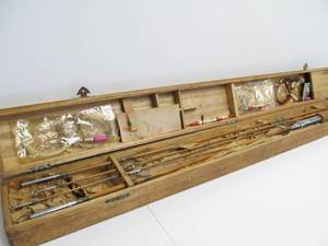 lot 141 image: Vintage Japanese Bamboo Fly Fishing Rod wCase