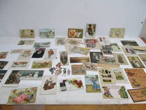 lot 142 image: Great Lot of Antique Postcards & Other Ephemera