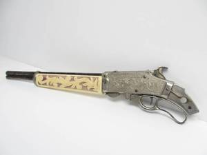 lot 151 image: Old Vintage HUBLEY 250 Shot Scout Rifle Cap Gun (No Stock)