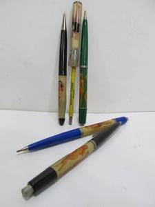 lot 186 image: 5 Risque Vintage Disappearing Swimsuit Pens