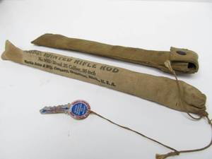 lot 72 image: Pair of Old Vintage Rifle Cleaning Rods - 1 wTag