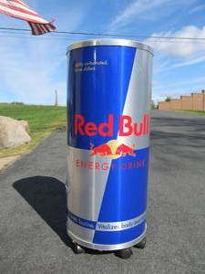 lot 79 image: Large RED BULL Rolling Can Cooler