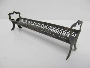 lot 64 image: Antique Signed Webster Company Pierced Sterling Silver Sugar Cube Holder
