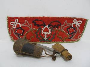 lot 75 image: 2 Antique Native American items