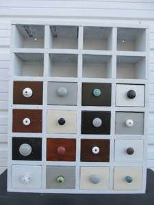 lot 113 image: Awesome Vintage Refurbished Multi Drawer Cabinet