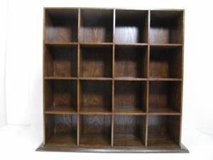lot 116 image: Quality 16 Slot Storage Cubby Cabinet