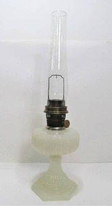 lot 39 image: Antique ALADDIN Model B Glass Oil Lamp