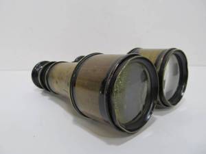 lot 51 image: Antique French Brass Binoculars - Challenge - Paris