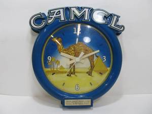 lot 233 image: Working Vintage CAMEL Cigarettes Advertising Clock 
