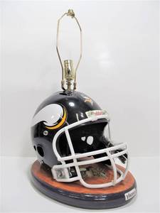 lot 273 image: Very Cool MN VIKINGS Football Helmet Lamp