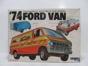 lot 279 image: Vintage mpc 1974 Ford Van Model Kit