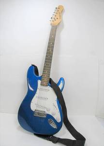 lot 296 image: BRIDGECRAFT Blue & White Electric Guitar