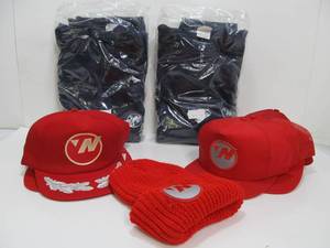 lot 303 image: Group of Unused NOS Vintage Airplane Northwest Airlines Advertising Hats & Sweatshirts