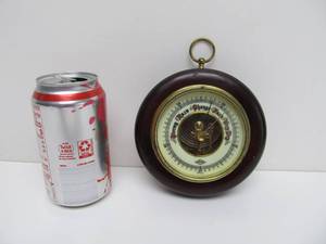 lot 327 image: Vintage German Beveled Glass Wall Barometer