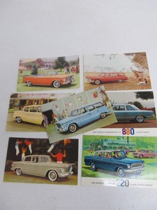 lot 351 image: Vintage 1950s Auto Dealer Advertising Promo Postcards