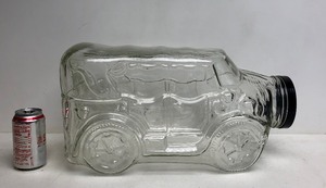 lot 322 image: LARGE Vintage Glass Classic Automobile Jar