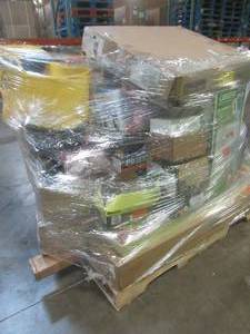 lot 187 image: Large WholesaleSalvage Pallet from left-over Retail Items (Tools, Small Appliances, Small Housewares, Building Materials and More).