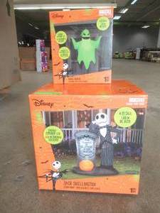 DISNEY Jack Skellington & Oogie Boogie set of Airblown Halloween Decor (BRAND NEW SEE PHOTOS)