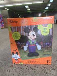 Gemmy Mickey Skeleton Halloween Inflatable 3.5ft (BRAND NEW)