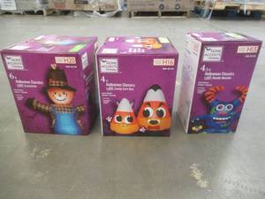 HOME ACCENT HOLIDAY SET OF 3 HALLOWEEN AIRBLOWN  (BRAND NEW, SEE PHOTOS)