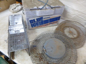 lot 18 image: Live Trap and Fish Baskets