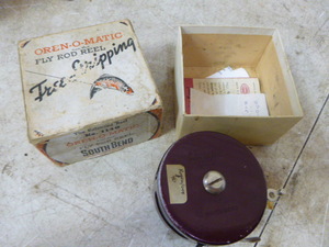 lot 75 image: South Bend Oren-O-Matic Free Stripping Fly Rod Reel