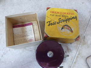 lot 77 image: South Bend Oren-O-Matic Free Stripping Fly Rod Reel