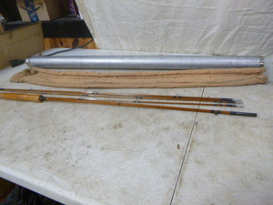 lot 95 image: Genuine Heddon Split Bamboo Rod