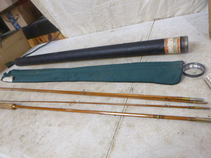 lot 96 image: Genuine Heddon Split Bamboo Rod