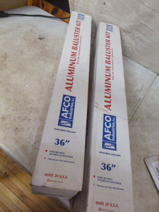 lot 139 image: 2 AFCO Aluminum Baluster Kits