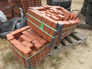 lot 339 image: RED VELOUR TERRA COTTA BRICKS