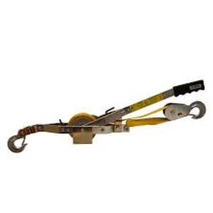 Lot of 4 Assorted  4,000 lb. 2-Ton Capacity 12 ft. Max Lift 101 Leverage Web Strap Puller Come Along Tool by Maasdam PowR Pull Customer Returns See Terms on Auction