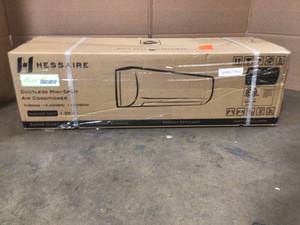 Hessaire DIY 12,000 BTU 1.0 Ton Ductless Mini Split Air Conditioner and Heat Pump with Variable Speed Inverter and Remote - 115V Customer Returns See Terms on Auction