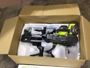 RYOBI 15 Amp 10 in. Corded Sliding Compound Miter Saw with LED Cutline Indicator  Customer Returns See Terms on Auction