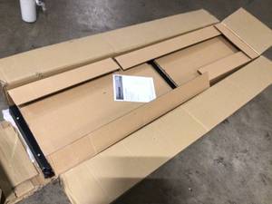 Husky Ready-to-Assemble 24-Gauge Steel Freestanding Garage Cabinet in Black (30 in. W x 72 in. H x 18 in. D)  Customer Returns See Terms on Auction