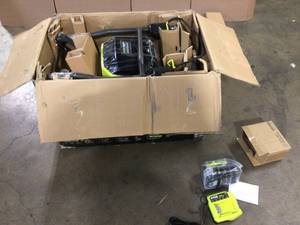 RYOBI 40V HP Brushless 16 in. Front Tine Tiller with Adjustable Tilling Width with 6.0 Ah Battery and Quick Charger Customer Returns See Terms on Auction